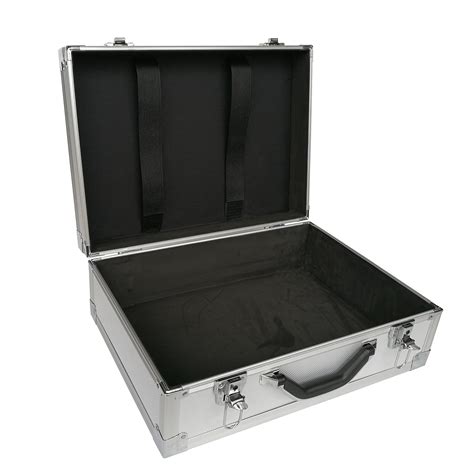 small metal box case|metal carrying case with handle.